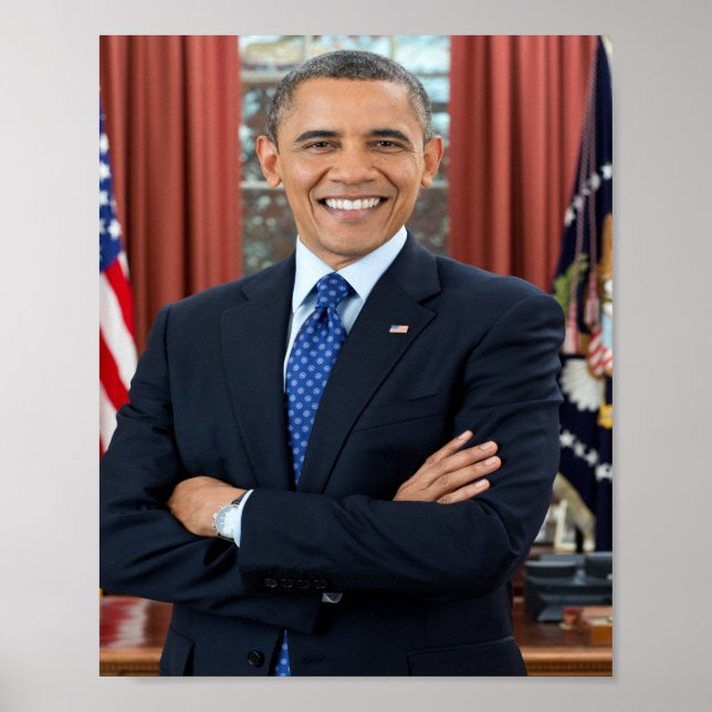 President Barack Obama Porträtt Poster (Framsidan)