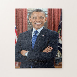 President Barack Obama Porträtt Pussel