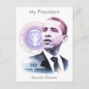 President Barack Obama Porträtt Vykort