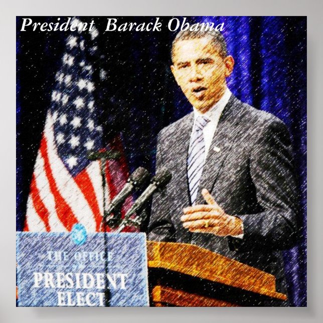 President Barack Obama poster (Framsidan)