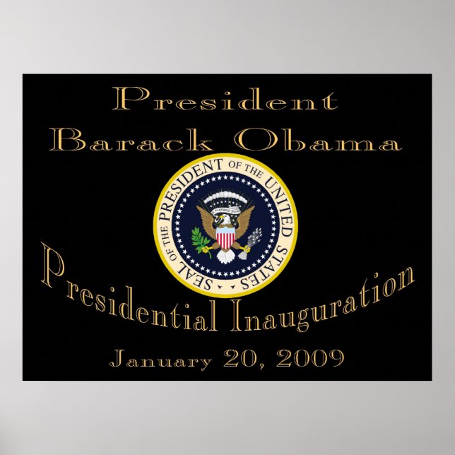 President Barack Obama Poster minneshögtiden (Framsidan)