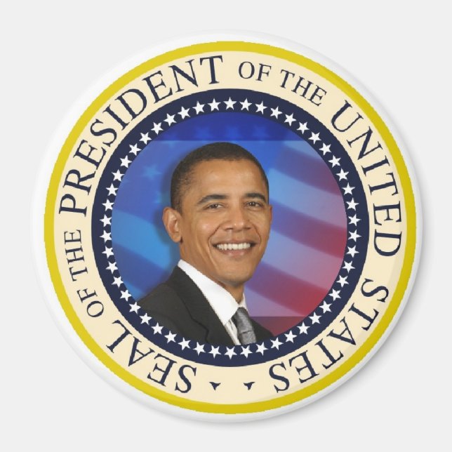 President Barack Obama Presidentinstallationer Lar Magnet (Framsidan)