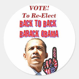 President Barack Obama_ Runt Klistermärke