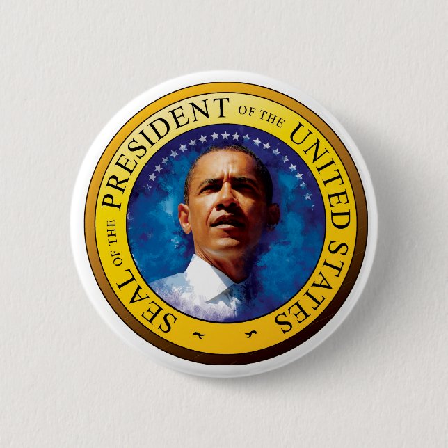 President Barack Obama Seal Button Knapp (Framsida)