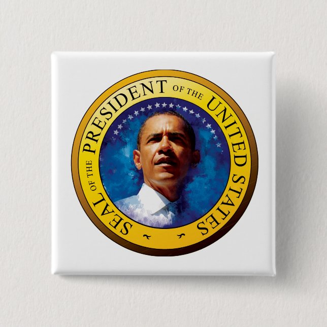 President Barack Obama Seal Button Knapp (Framsida)