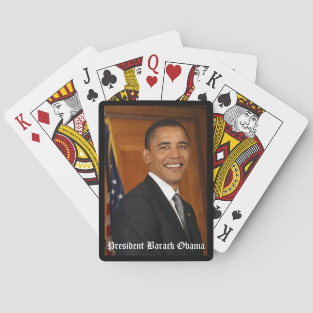President Barack Obama spelar ut kort Casinokort (Baksidan)