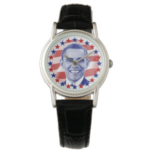 President Barack Obama Stars och stripes Armbandsur