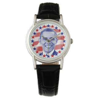 President Barack Obama Stars och stripes Armbandsur