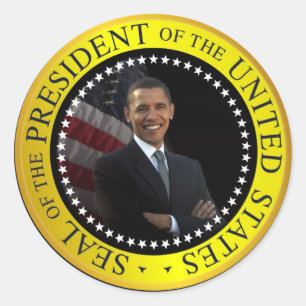 President Barack Obama Stickers Runt Klistermärke