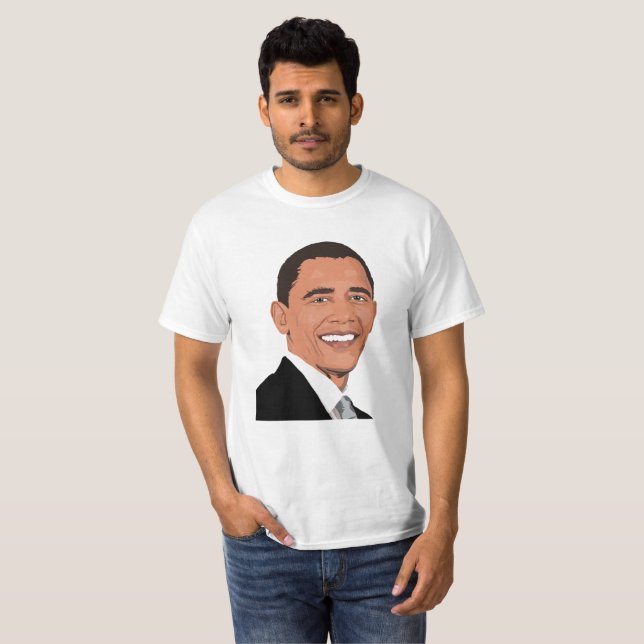 President Barack Obama Stöd T-Shirt (Hel framsida)