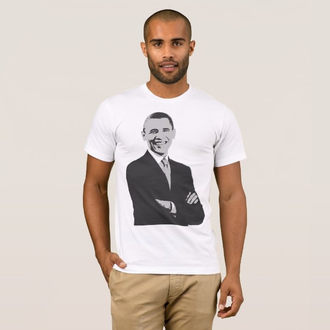 President Barack Obama Stöd T-Shirt (Hel framsida)