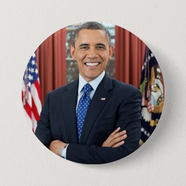 President Barack Obama Support Button Knapp (Framsida)