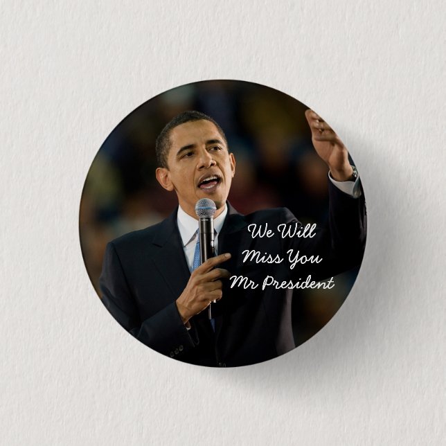 President Barack Obama Support Button Knapp (Framsida)