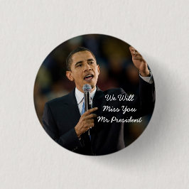 President Barack Obama Support Button Knapp