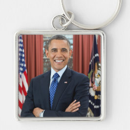 President Barack Obama Support Nyckelring