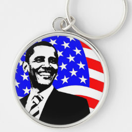 President Barack Obama Support Nyckelring