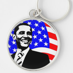 President Barack Obama Support Nyckelring