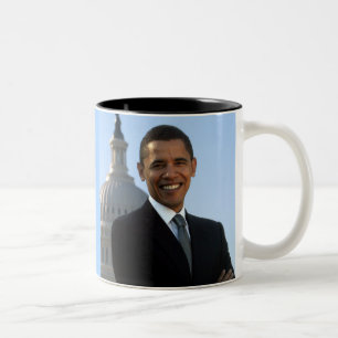 President Barack Obama Två-Tonad Mugg