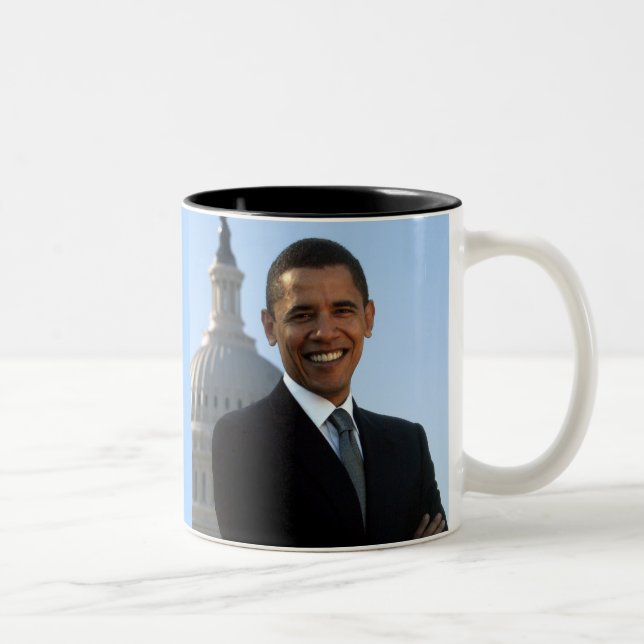 President Barack Obama Två-Tonad Mugg (Höger)