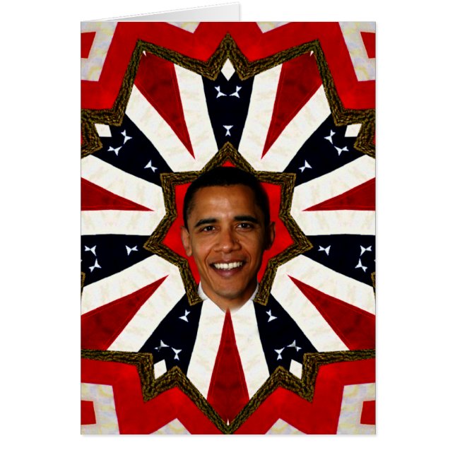 President Barack Obama,USA_ Hälsningskort (Framsidan)