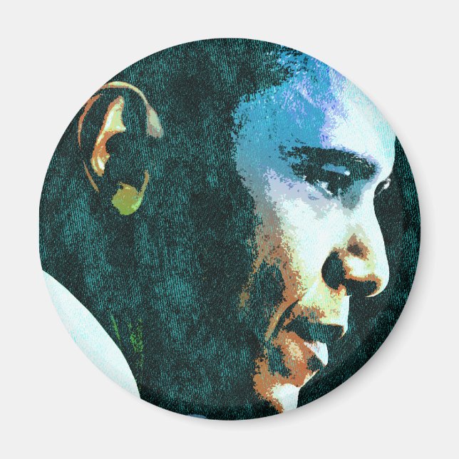 President Barack Obama Vintage Magnet (Framsidan)