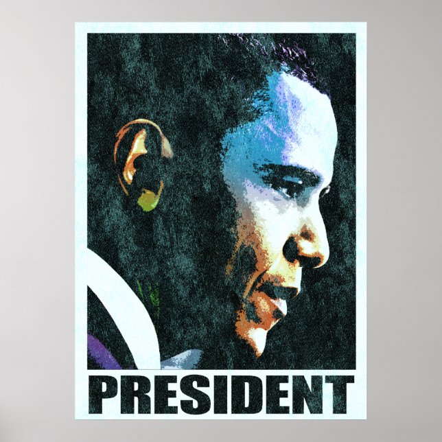 President Barack Obama Vintage Poster (Framsidan)