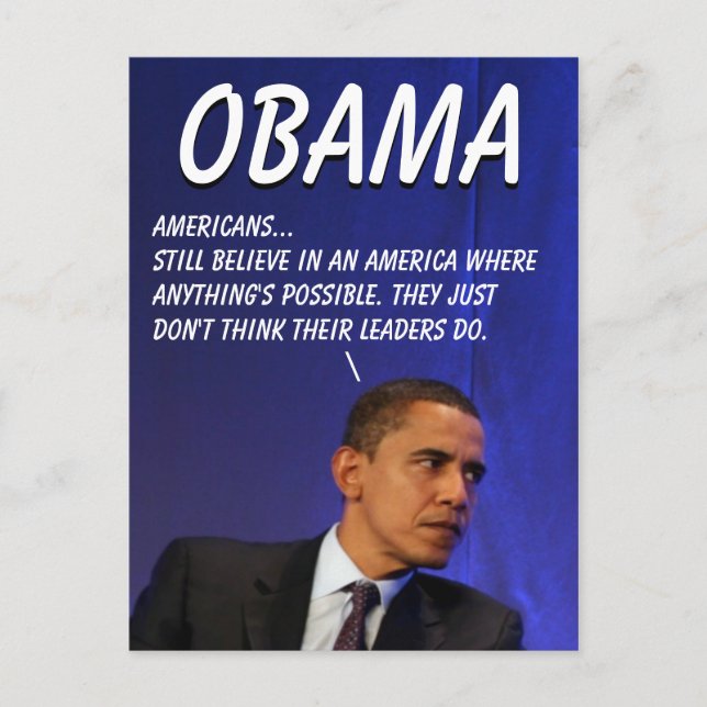 President Barack Obama Vykort (Framsida)