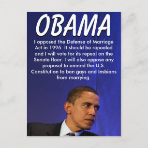President Barack Obama Vykort