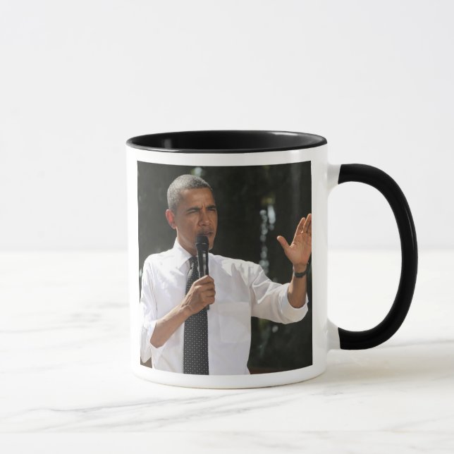 President Barack svarar på frågor om Mugg (Höger)