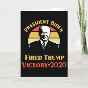 President Biden Seger Trump Du är avskedad Politik Kort