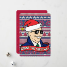President Bidens First Julafton Funny Flat jul