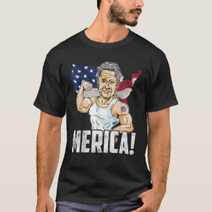 President Bill Clinton Merica 4:e juli Funny Pa T Shirt