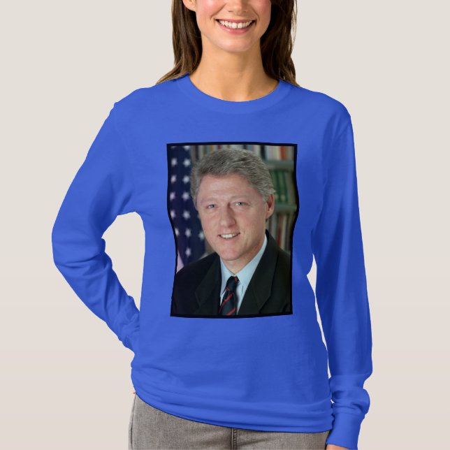 President Bill Clinton White House Photo T Shirt (Framsida)