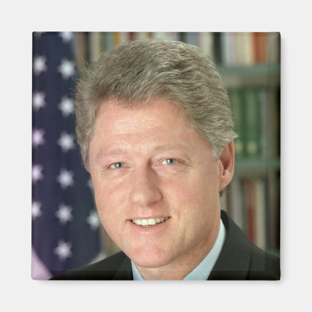 President Bill Clintons Vita husets foto Magnet (Framsidan)