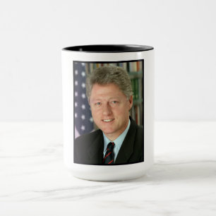 President Bill Clintons Vita husets foto Mugg