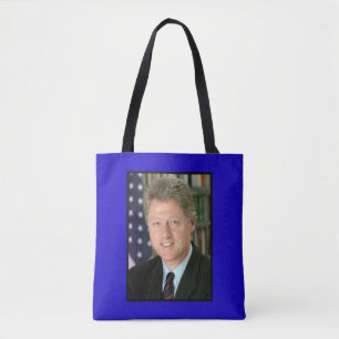President Bill Clintons Vita husets foto Tygkasse