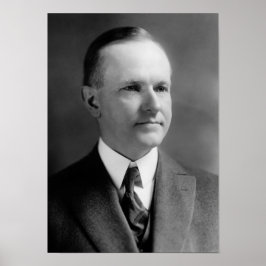 President Calvin Coolidge Porträtt - 1923 Poster