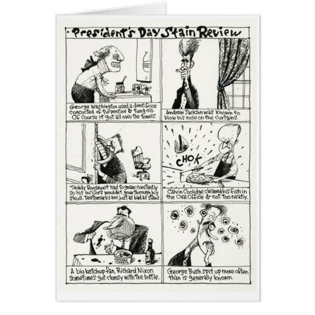 President dagkort hälsningskort (Framsidan)