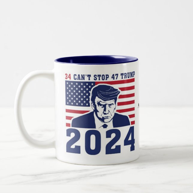President Donal Trump Mugshot Coffee Kopp (Vänster)