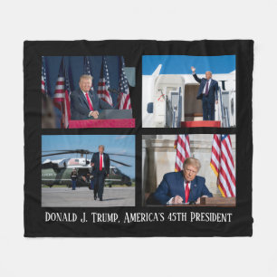 President Donald J. Trump 45:e presidenten Fleecefilt