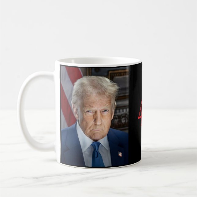 President Donald J. Trump 47 Kaffemugg (Vänster)