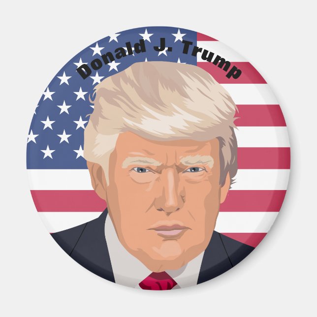 President Donald J. Trump Commemorative Magnet (Framsidan)