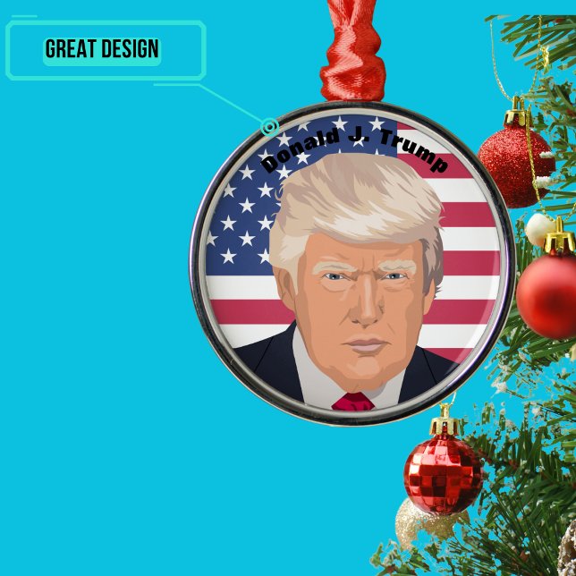 President Donald J. Trump Commemorative Ornament (Please enjoy our design and see the others in the collection.)