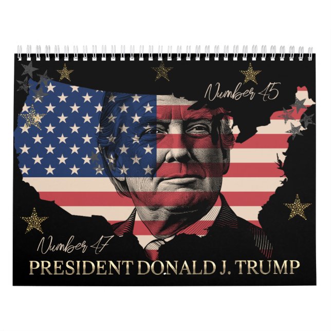 President Donald J. Trump Number 47 Calendar Kalender (Omslag)