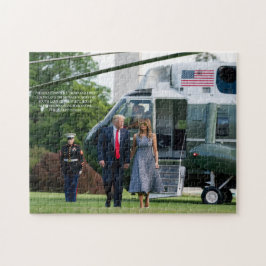 President Donald J. Trump och Melania Trump Photo Pussel