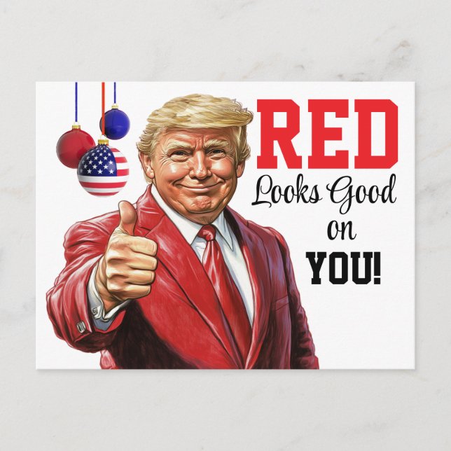 President Donald J Trump Postcard Helg Vykort (Framsida)
