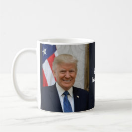 President Donald Trump 2017 Officiell Porträtt Kaffemugg