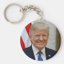 President Donald Trump 2017 Officiell Porträtt Nyckelring