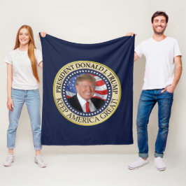 President Donald Trump 2020 Behålla America Underb Fleecefilt