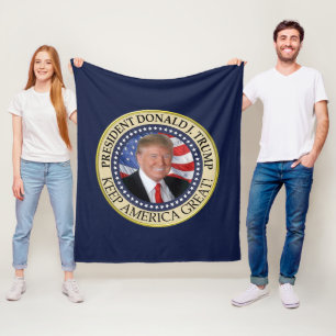 President Donald Trump 2020 Behålla America Underb Fleecefilt